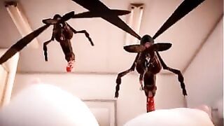3D [MMD] Lilia Insect Fuck Toilet Part 1 / 2