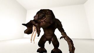 ‘Chell’s Unpleasant Rancor Encounter Nude Hard Vore Test Animation