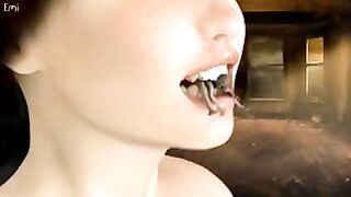 Giantess Throne Chomp (hard vore)