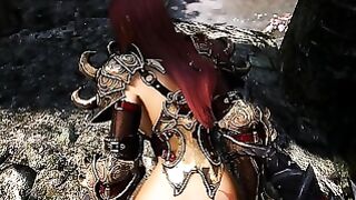 Skyrim Redhead Girl Gets Pounded By Demon Dick