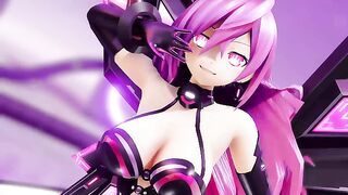 Hyperdimension Neptunia Iris Heart Hentai Undress Dancing Plutia Killer Lady MMD 3D Big Boobs