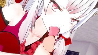 Nakiri Ayame just has flirting sex