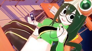 DEKU AND TSUYU ASUI FUCK BETWEEN SCHOOL HOURS WITHOUT BEING SEEN - MY HERO ACADEMIA HENTAI 3D