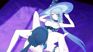 Ruan Mei x Herta Yuri [Honkai Star Rail Animation Yuri Hentai 3D Lesbian]