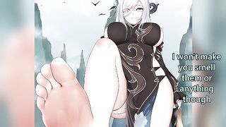 Shenhe discovers your foot fetish (Feet, 2 endings, Wholesome)