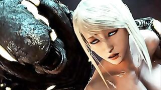 Samus fucked by a huge monster cock