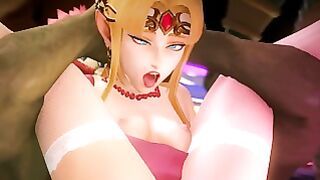 [3d Animation] Zelda Recieves Her Ass Destroyed In Extra Smash Brothers By Fugtrup