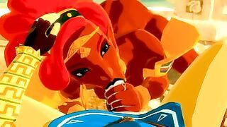 3D Urbosa & Link from The Legend of Zelda: Breath of the Wild BJ by Nodu