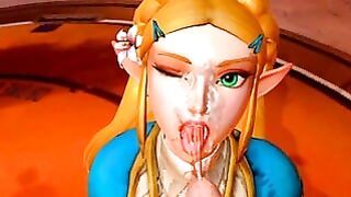 Princess Zelda Blowjob & Facial – True Facials 0.34 Patreon/HenryTaiwan