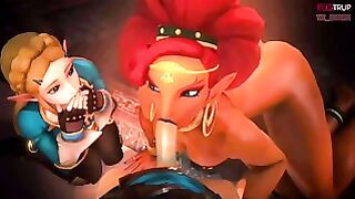 Urbosa Suckes Off Link Wilst Zelda Watches Lmao (sound)