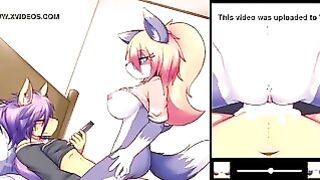 Furry Wolf Teen Dom On A Femboy.