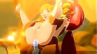 Botw: Little Zelda Take Fucked By Urbosa [zelda Sfm By Sableserviette]