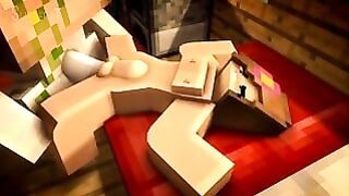 Minecraft Girl Broken By Iron Golem With Huge Dick (sound)