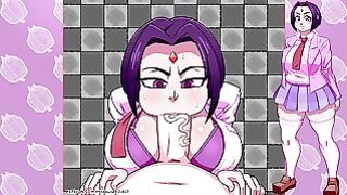 Raven Plays With a Massive Cock in an Uncensored Animation