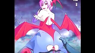 Darkstalkers – Hot Lilith Fucking A Creature Dick In Cowgirl Position (18+)