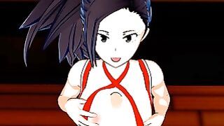 Momo Yaoyorozu from My Hero Academia Gives Boobjob and Fucks