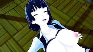 Makoto Niijima from Persona 5 Library Sex Animation
