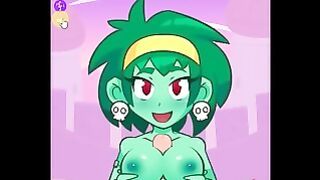Shantae, Risky + Rottytops Titty Fuck!
