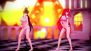 Rias Gremory And Akeno Highschool Dxd