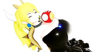 Bowsette Tits Growth Kink Animation