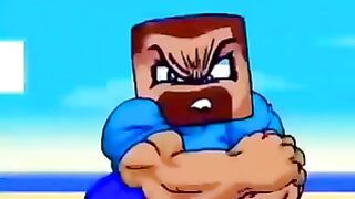 Creeper Brutal Destroyed By Minecraft Steve (hd)