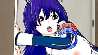 Medaka Kurokami Swallow and Standing Doggystyle Koikatsu