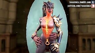 Overwatch: Dragon Symmetra Xray Creampie