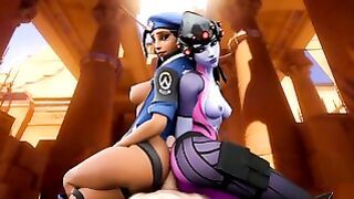 Overwatch – Widowmaker + Ana Grind At Cock (6 Mins)