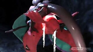Lovely Dragon Bird Railed By Lustful Bat [latias X Noivern] [cum Explosion]