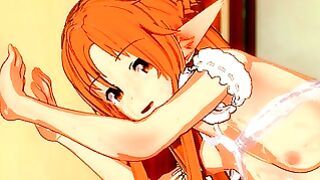Sword Art On-line – Elf-asuna 3d Animated