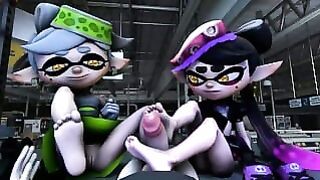 Callie Y Marie Footjob. Splatoon