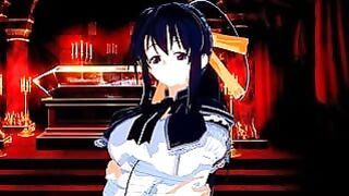 High College Dxd: Akeno Is Aroused For Dick (3d Hentai)