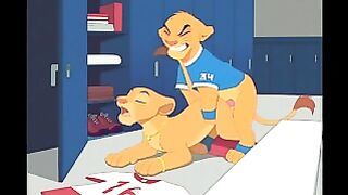Simba And Nala: Academy Fuck (locker Room)