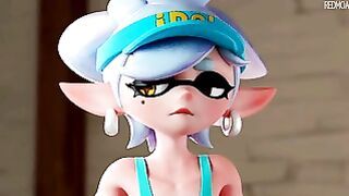 [redmoa] Thicc Splatoon Character Gives Double Buttjob!