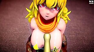 Yang Xiao Long Shakes Her Big Boobs During a Dance