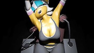 Rouge The Bat BDSM Tickle Nipple and Feet Torture