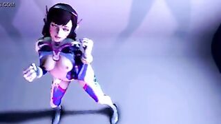 Overwatch 2 D.Va Striptease Dancing