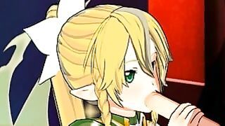 Sword Art On-line – Leafa 3d Anime Porn Private