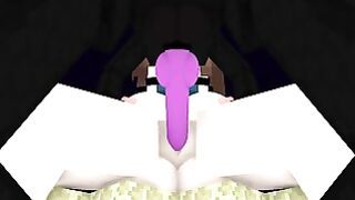 Minecraft Brunette Fucked By Enderdragon