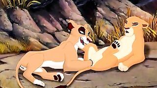 Kiara & Vitani Fist Fucking Lion Lord