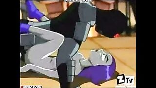 Teen Titans Raven Gets f. Into a Rough Fuck and Gets Her Tight Anal Creampied