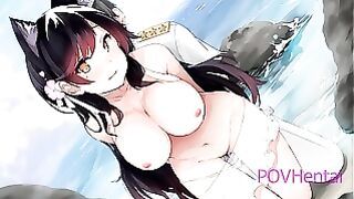 Kemokko Azur Lane Sexy Cat Girl With Big Tits Doggystyle