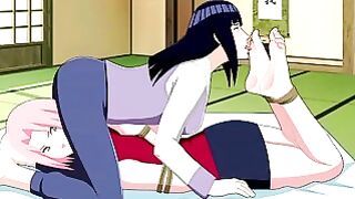 Naruto Girls Feet Jerk Off Challenge (no Audio)