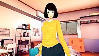(3d Hentai)(persona) Sex With Sadayo Kawakami