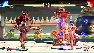 Street Fighter V Sexy Battles #34 Menat vs Negalli