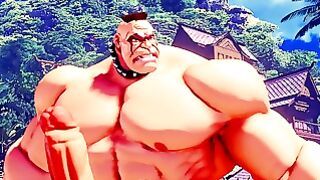 Street Fighter Muscular Guy Vs Pregnant Chick