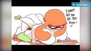 Splatoon Girls Lesbian Fucking and Solo Dildo Riding