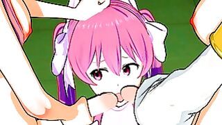 Akame Ga Kill Group Sex (futa Leone & Chelsea X Mine)