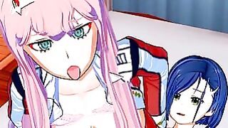 Babe In The Franxx – Zero Two X Futa Ichigo 3d Anime Porn