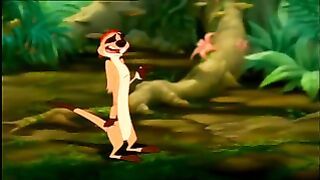 Meerkat + Warthog Start A Musical Trio With A Lion